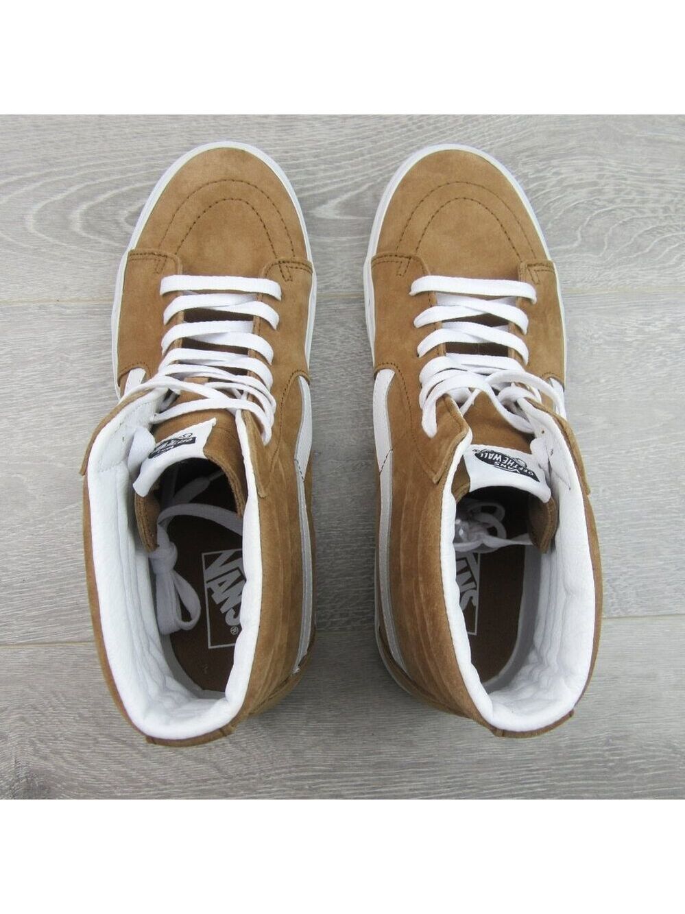 Vans Sk8-Hi Suede Sneakers Men's Size 11.5 Brown NEW - Picture 10 of 15